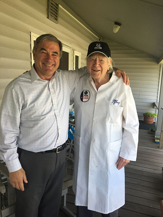 Dr. Irving J. Pflug and son Mark Pflug Dr. Irving J. Pflug and son, Mark
